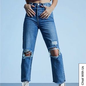 PacSun high waisted straight leg jeans